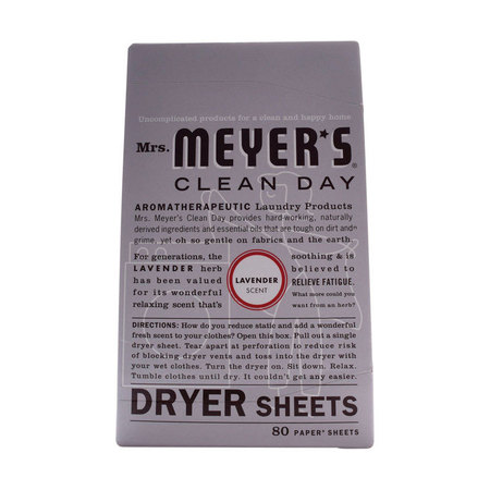 MRS. MEYERS CLEAN DAY Mmcd Dryr Shts Lav 80Ct 14148